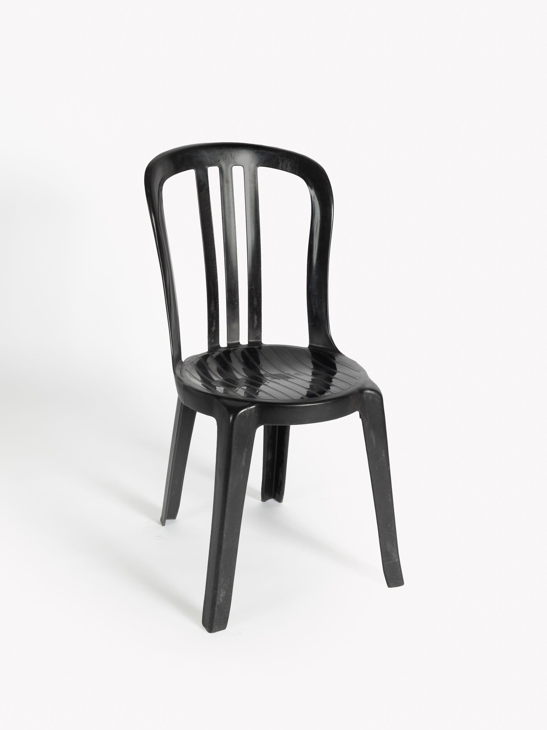 Cadira monobloc negra Bistrot